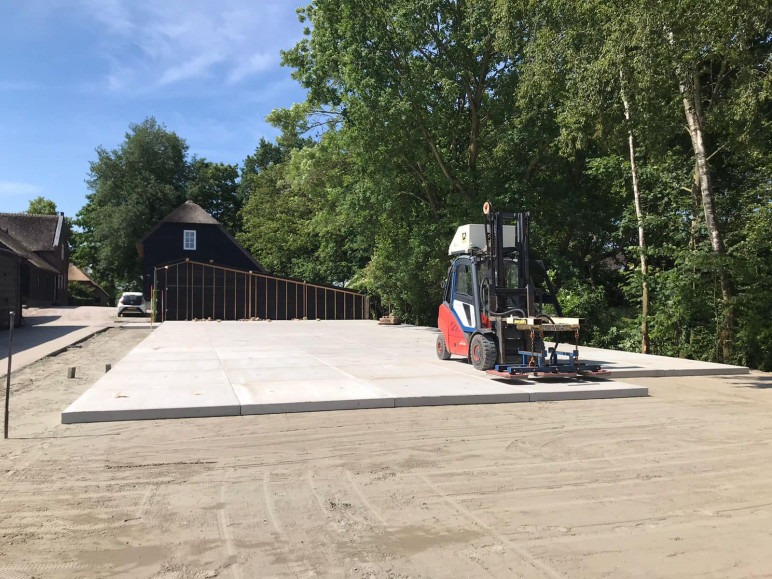 Betonplaten Leerbroek, Zuid-Holland